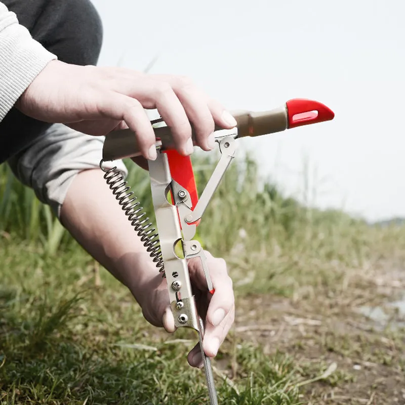 Automatisk fjeder fiskestangsholder