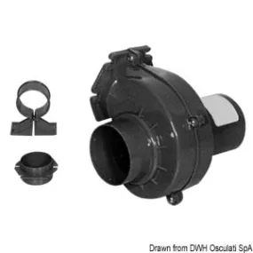 Bilge gas extractor fan 12 V 150 m³/h 3 A
