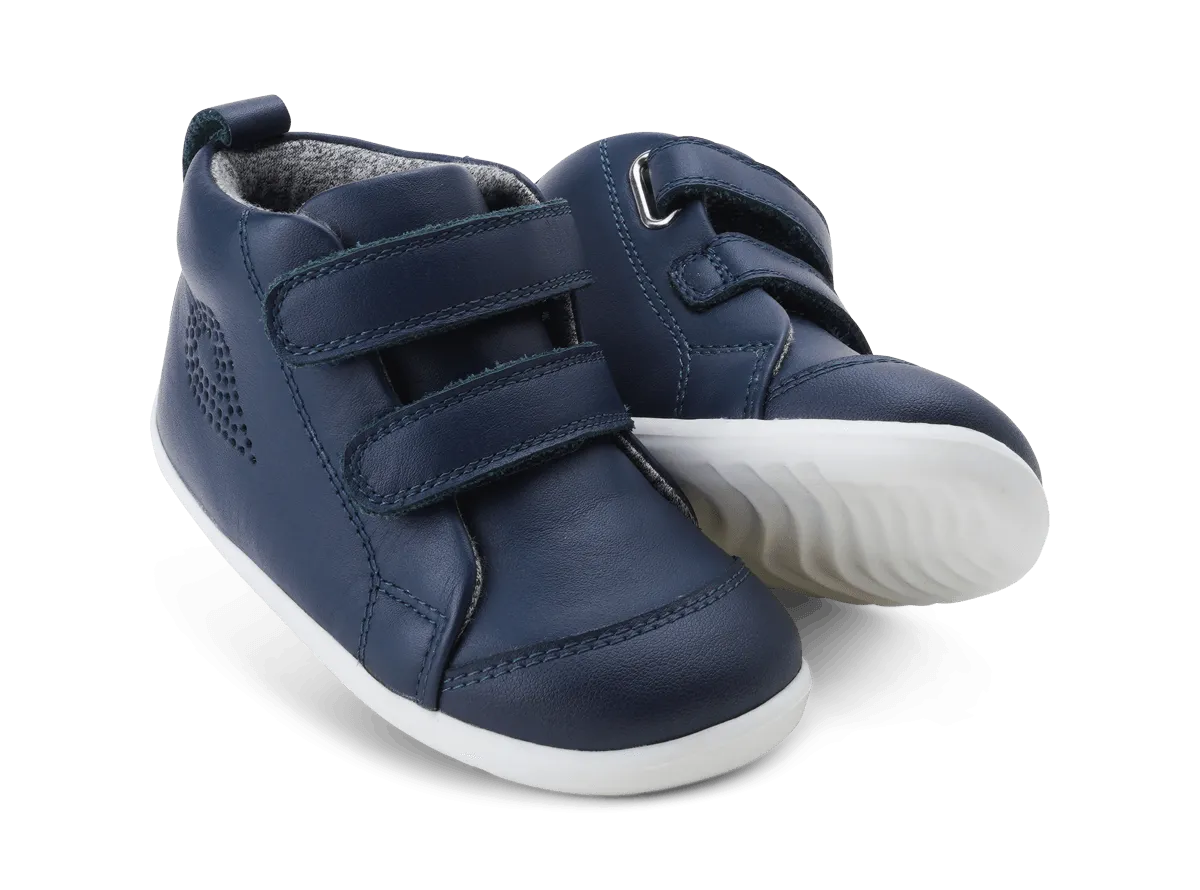 Bobux Step Up Hi Court Navy Trainers