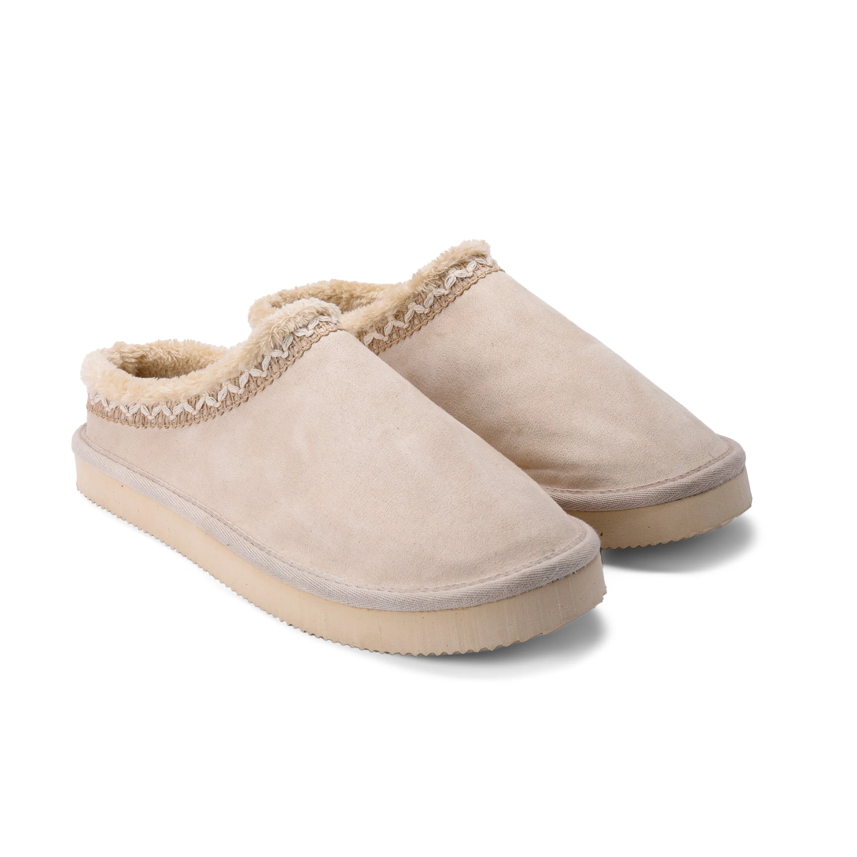 BUZZ SUEDE MULES - BEIGE