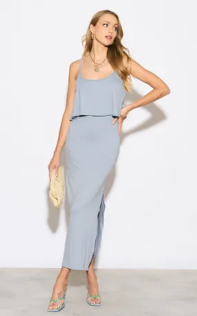 Cami Bodycon Maxi Dress in Grey