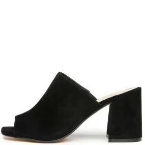 Chinese Laundry Sammy Black Heeled Slide Sandals