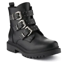 Chunky Buckle-Up Ankle Boots - BELWBINS40184 / 326 367