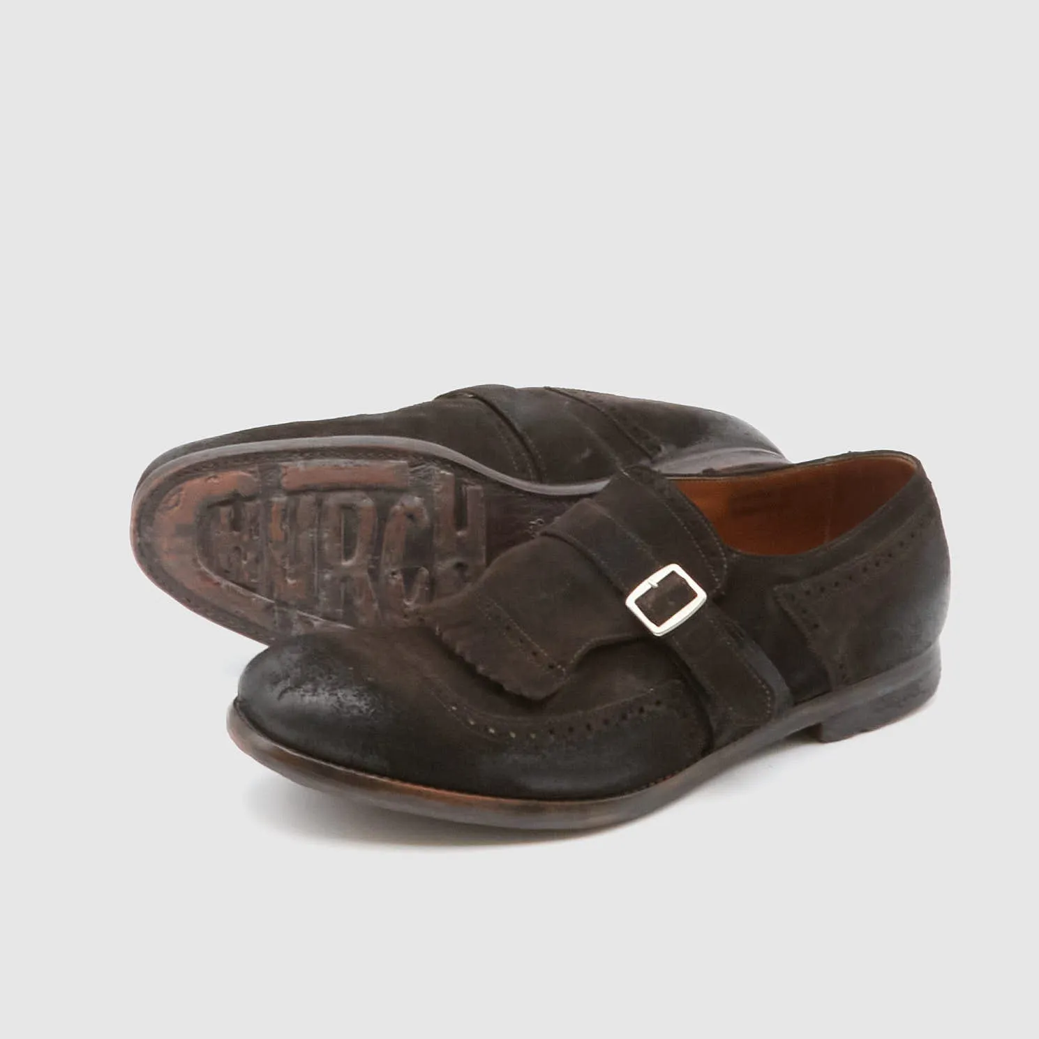 Church's Shanghai Brown Vintage Suede Shoe