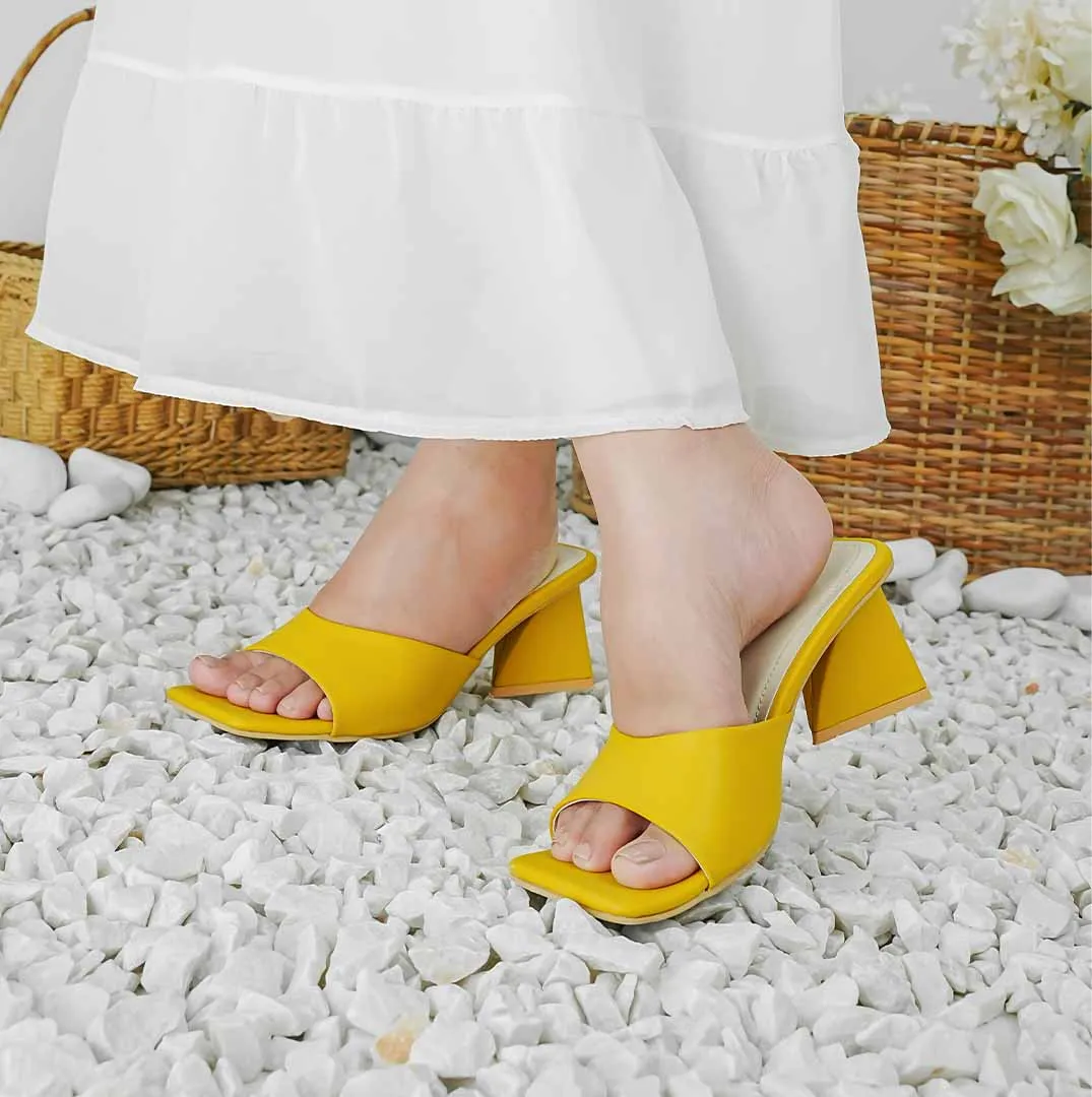 Color Pop Heel Yellow