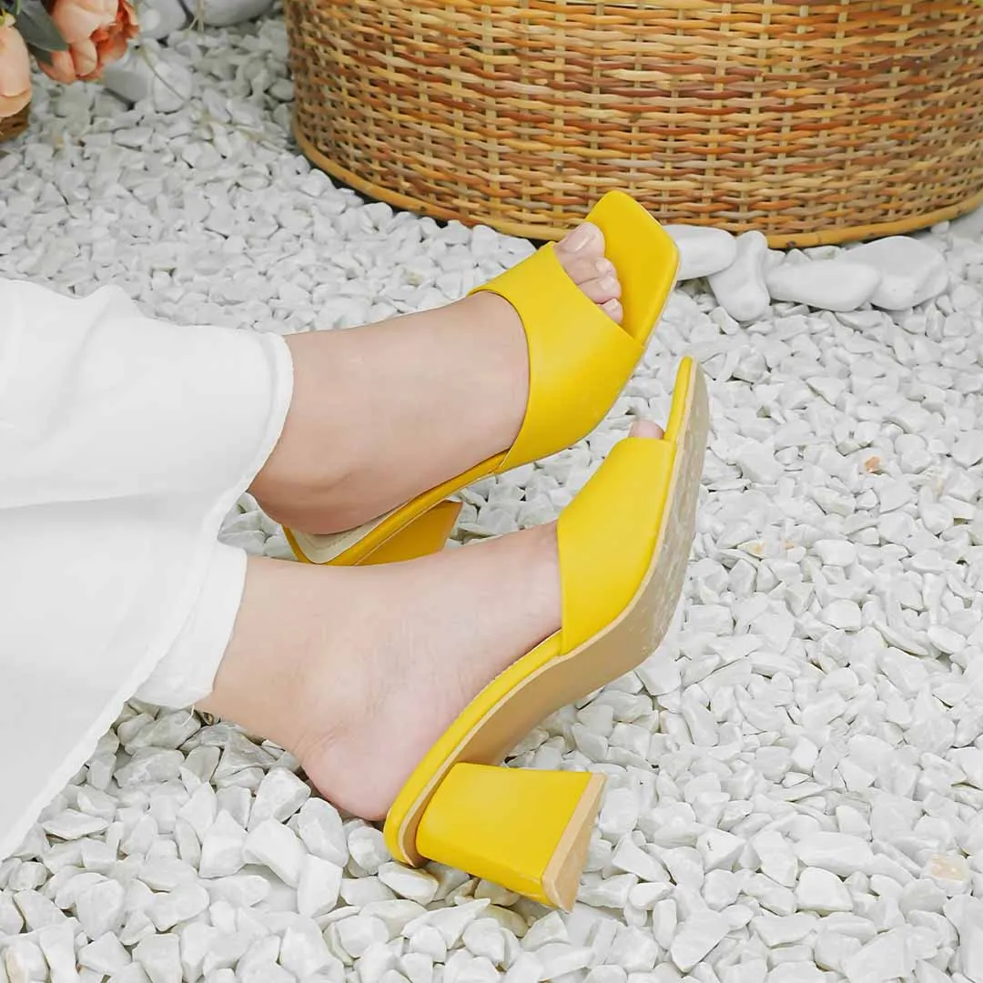 Color Pop Heel Yellow