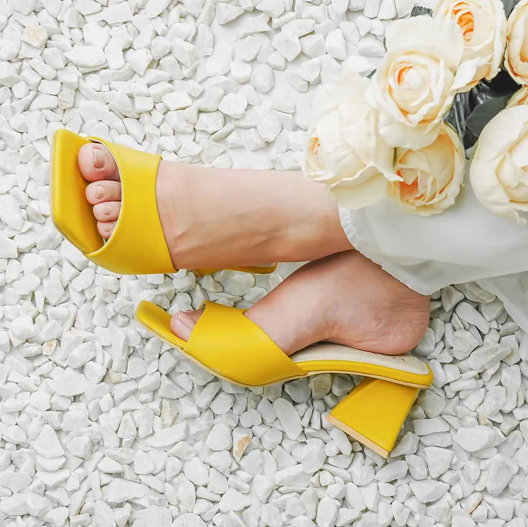 Color Pop Heel Yellow