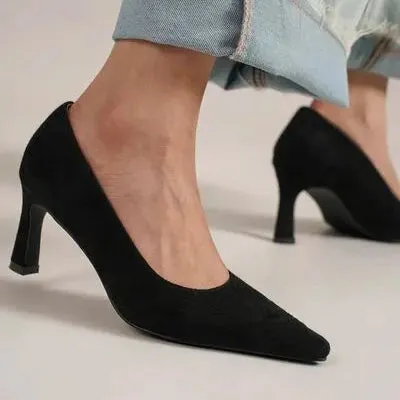 Cultivate | Fashion Faux Suede Point Toe Pumps