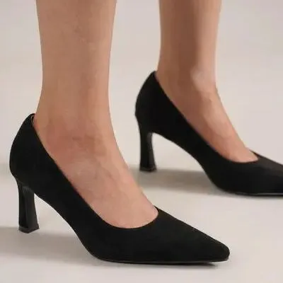 Cultivate | Fashion Faux Suede Point Toe Pumps