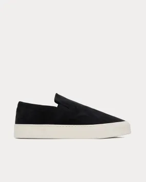 Dean Suede Black / White Slip On Sneakers