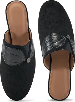 Ecetana Mules for Women Flat Shoes Comfortable Dressy Slip on Slides Round Toe Breathable Backless Loafers Ecetana Mules for Women Flat Shoes Comfortable Dressy Slip on Slides Round Toe Breathable Backless Loafers