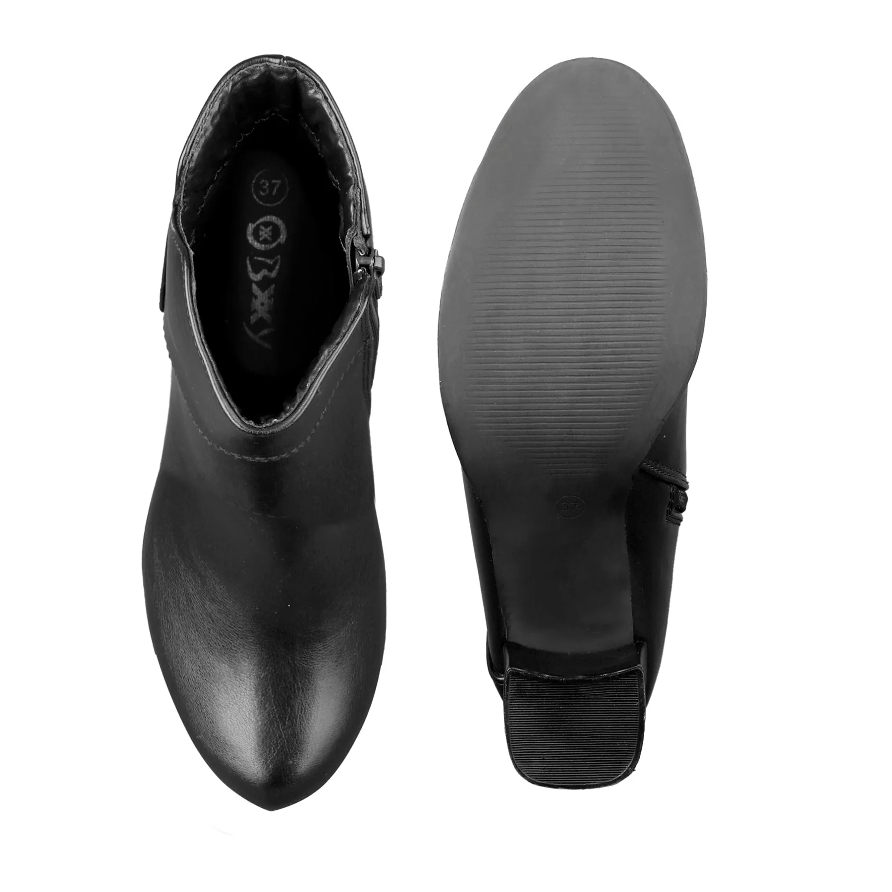 Elegant Vegan Ankle Zipper Boots for Women