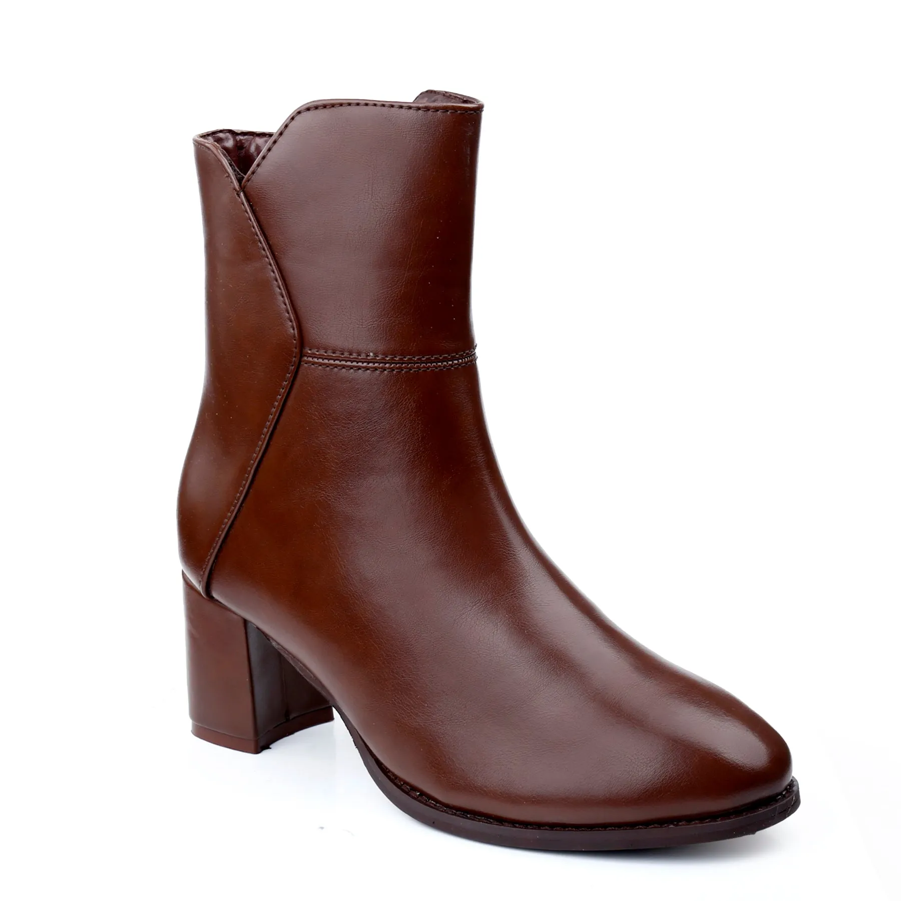 Elegant Vegan Ankle Zipper Boots for Women