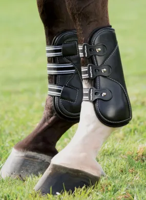 EquiFit D-Teq Open Front Boots - Black, Large