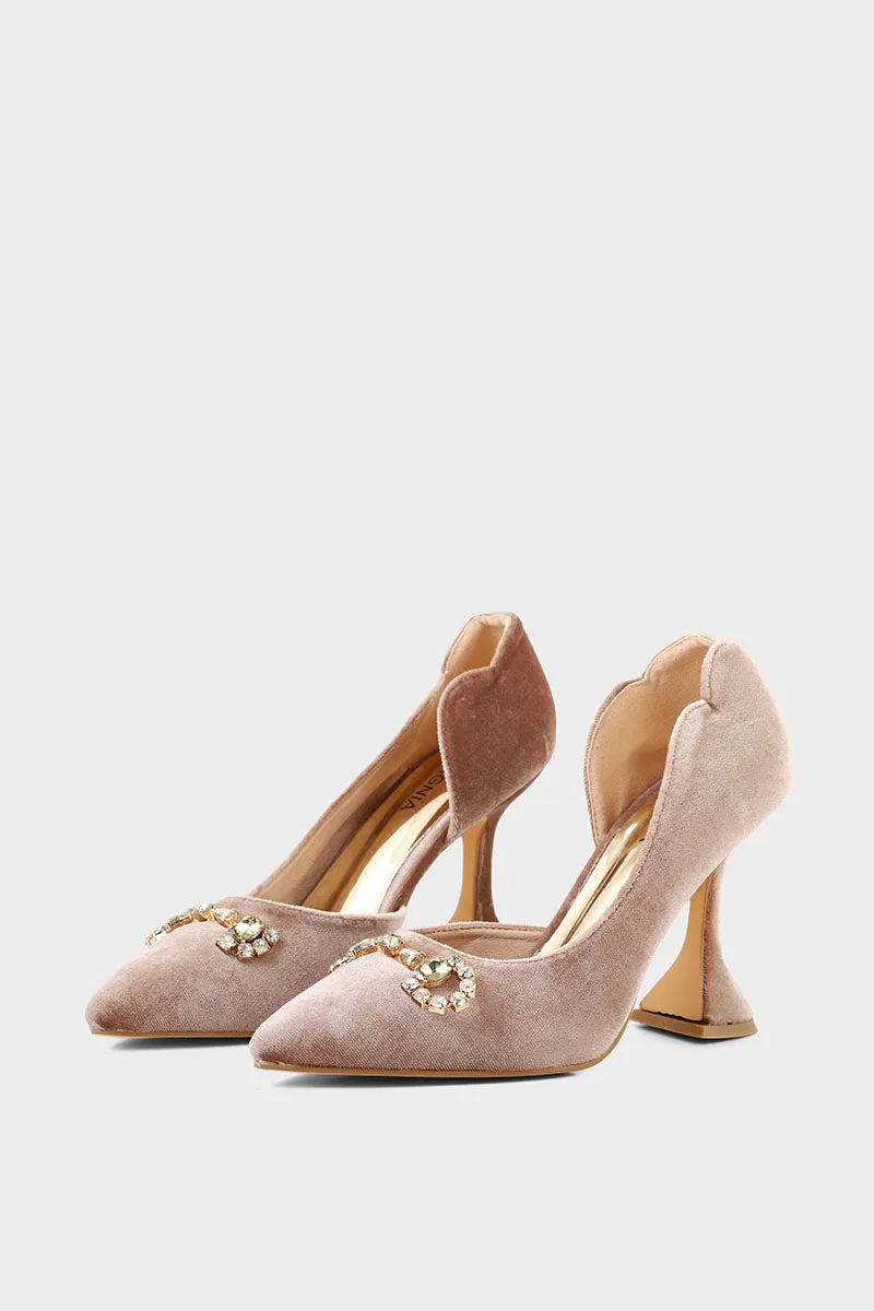 Formal Court Shoes I44399-Brown