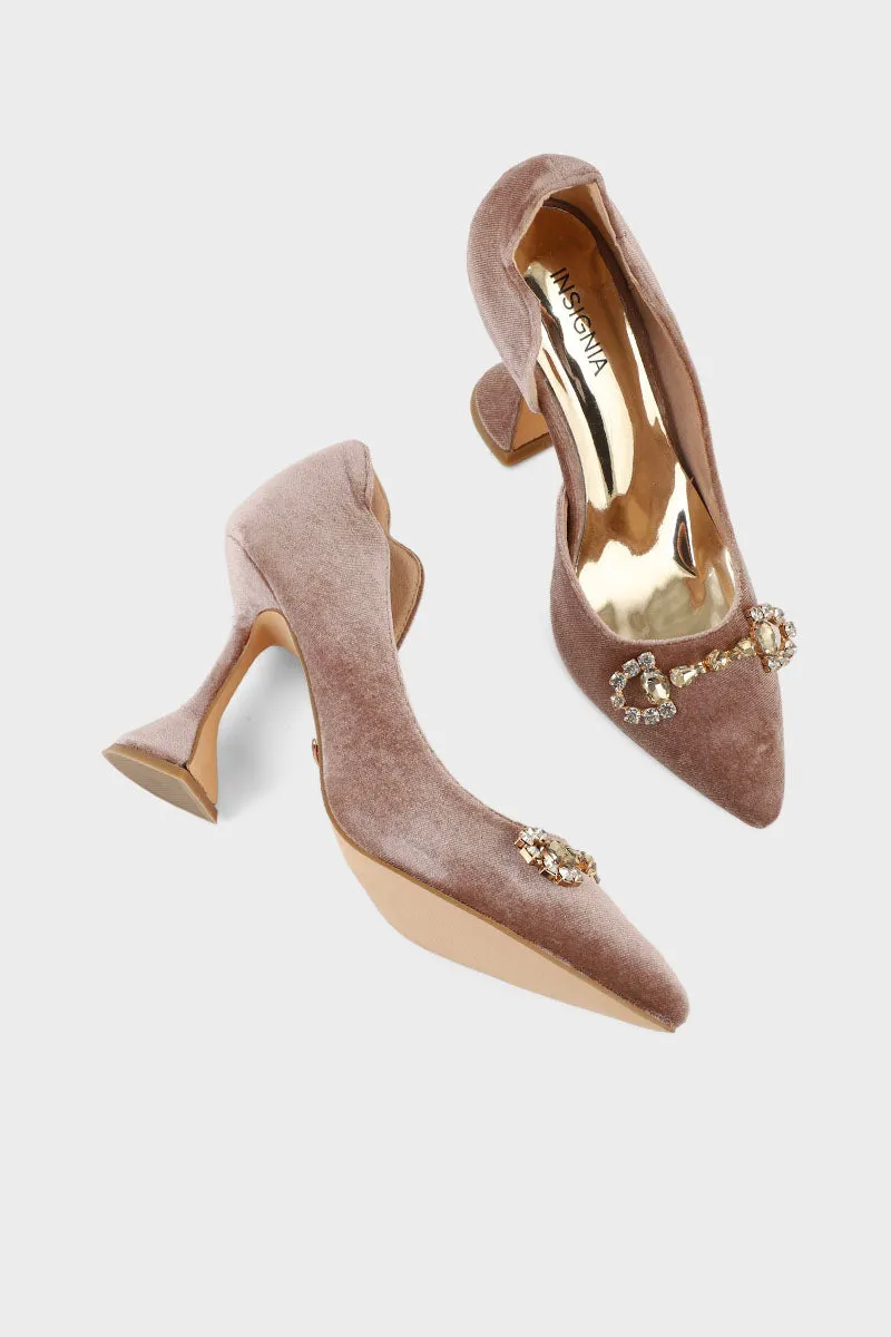 Formal Court Shoes I44399-Brown