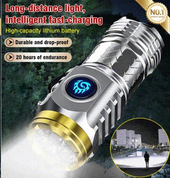 🔥Heißer Verkauf - 49% Rabatt🔦Dreiaugiges Monster Mini Taschenlampe Super Power Taschenlampe