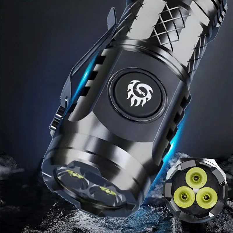 🔥Heißer Verkauf - 49% Rabatt🔦Dreiaugiges Monster Mini Taschenlampe Super Power Taschenlampe
