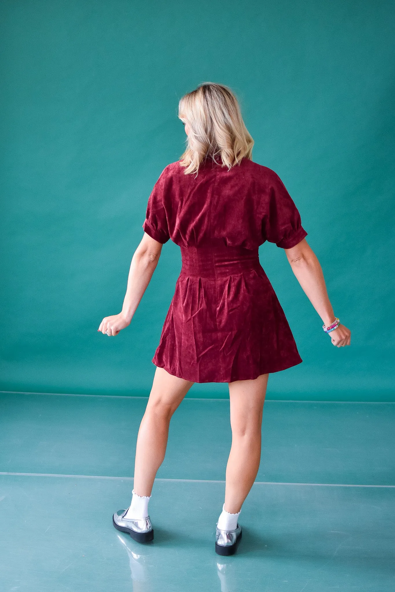 Holli Rhinestone Collar Mini Dress