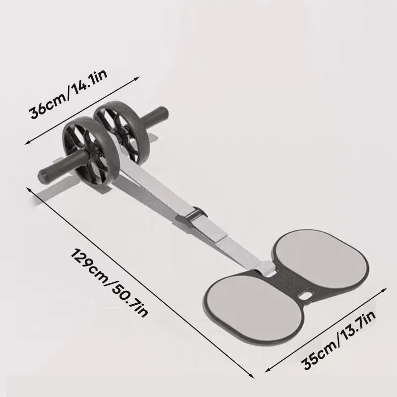 Home Exercise Elastic Band Combination Abdominal Wheel