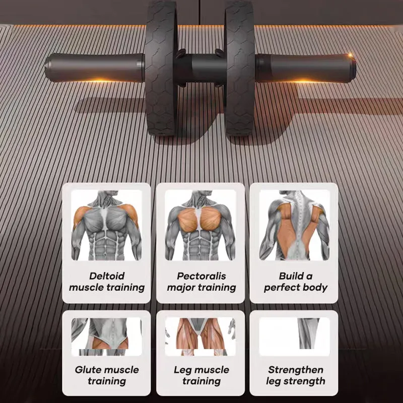 Home Exercise Elastic Band Combination Abdominal Wheel