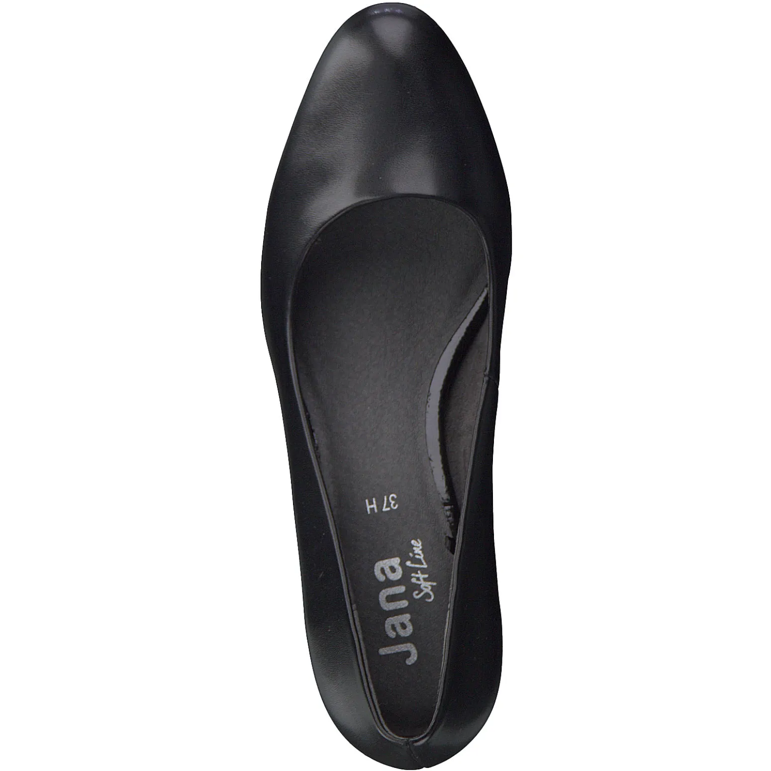 Jana Classic Wide fit Court shoe  BLACK 22472-41-001