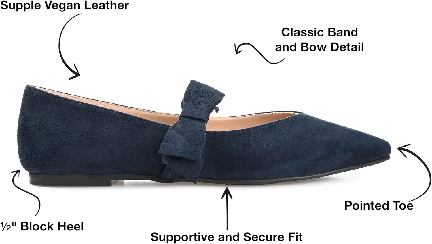 Journee Collection Women's Aizlynn Flat Ballet