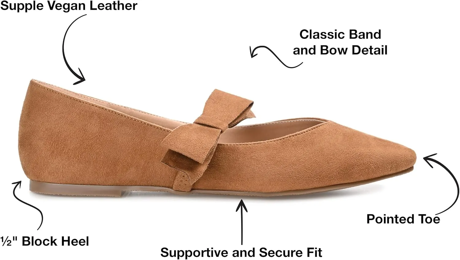 Journee Collection Women's Aizlynn Flat Ballet