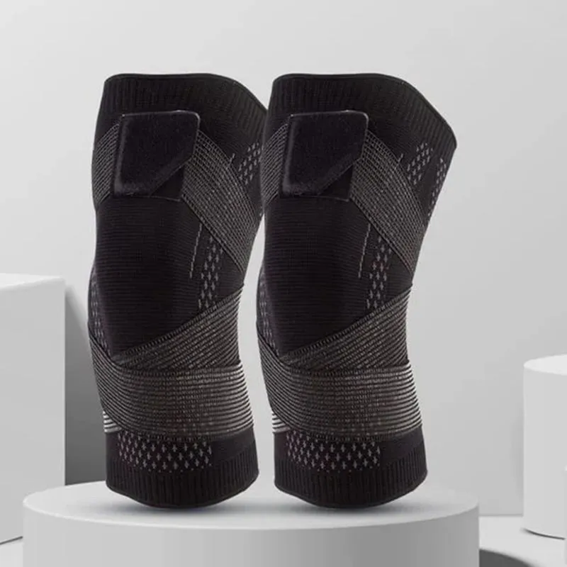 Knitted Nylon Strap Knee Pads