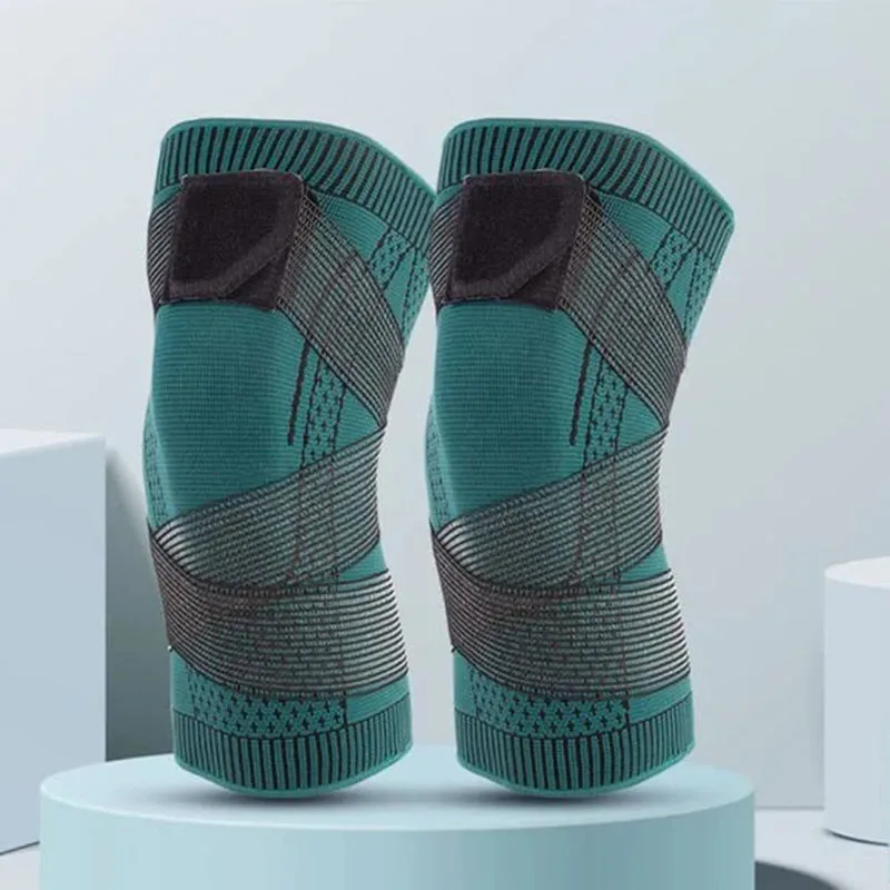 Knitted Nylon Strap Knee Pads