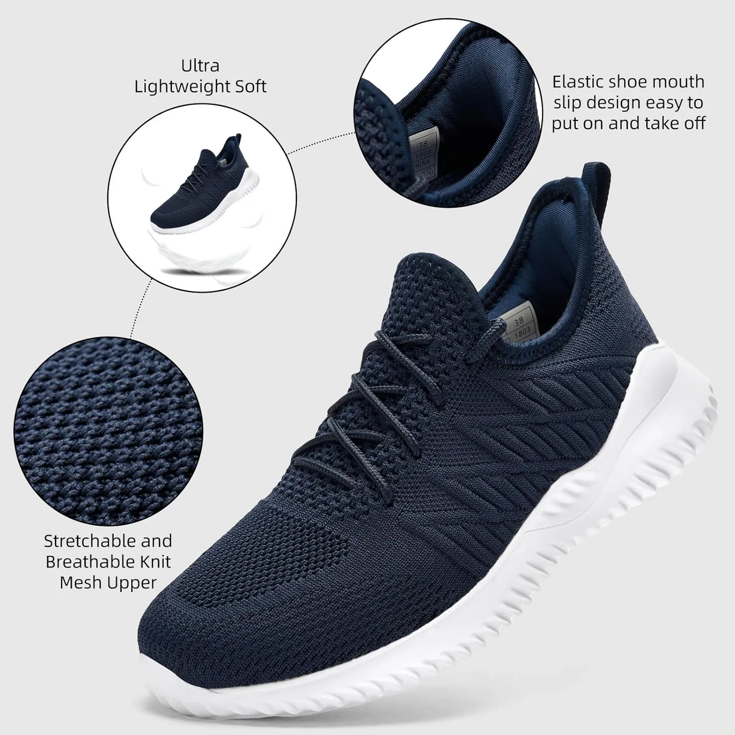 KPP qianguangg Women's Walking Shoes Hands Free Slip-On Sneakers Breathable Tennis Shoes for Women