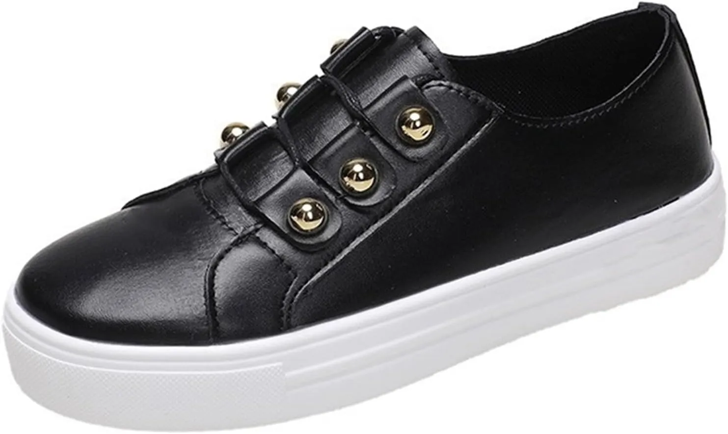Ladmiple Sneakers For Women Slip On Low Top Casual Walking Shoes Dressy Summer Fashion Comfort Non Slip Flats Loafers