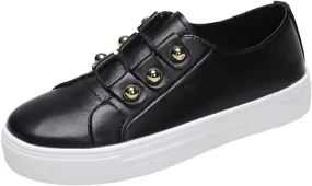 Ladmiple Sneakers For Women Slip On Low Top Casual Walking Shoes Dressy Summer Fashion Comfort Non Slip Flats Loafers
