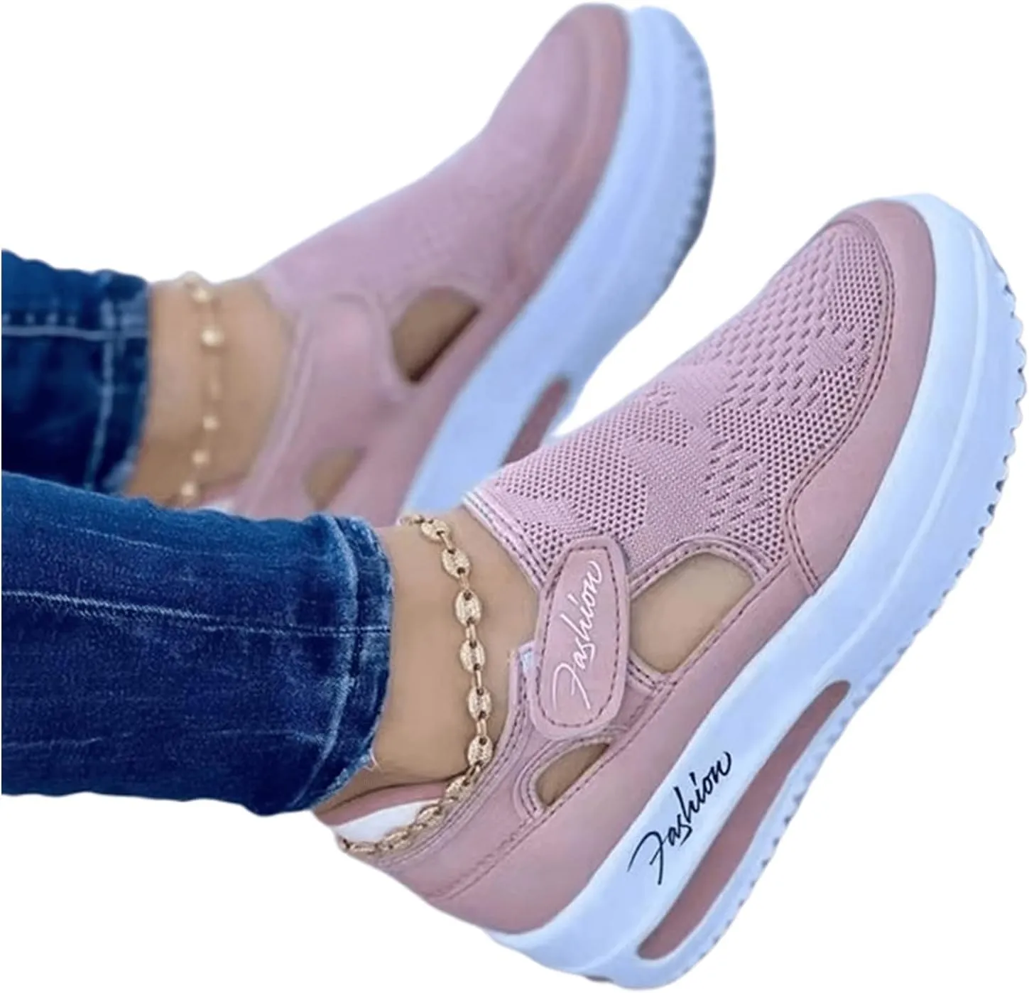 Ladmiple Sneakers For Women Slip On Wide Width Low Top Casual Canvas Walking Shoes Dressy Summer Fashion Flats Loafers