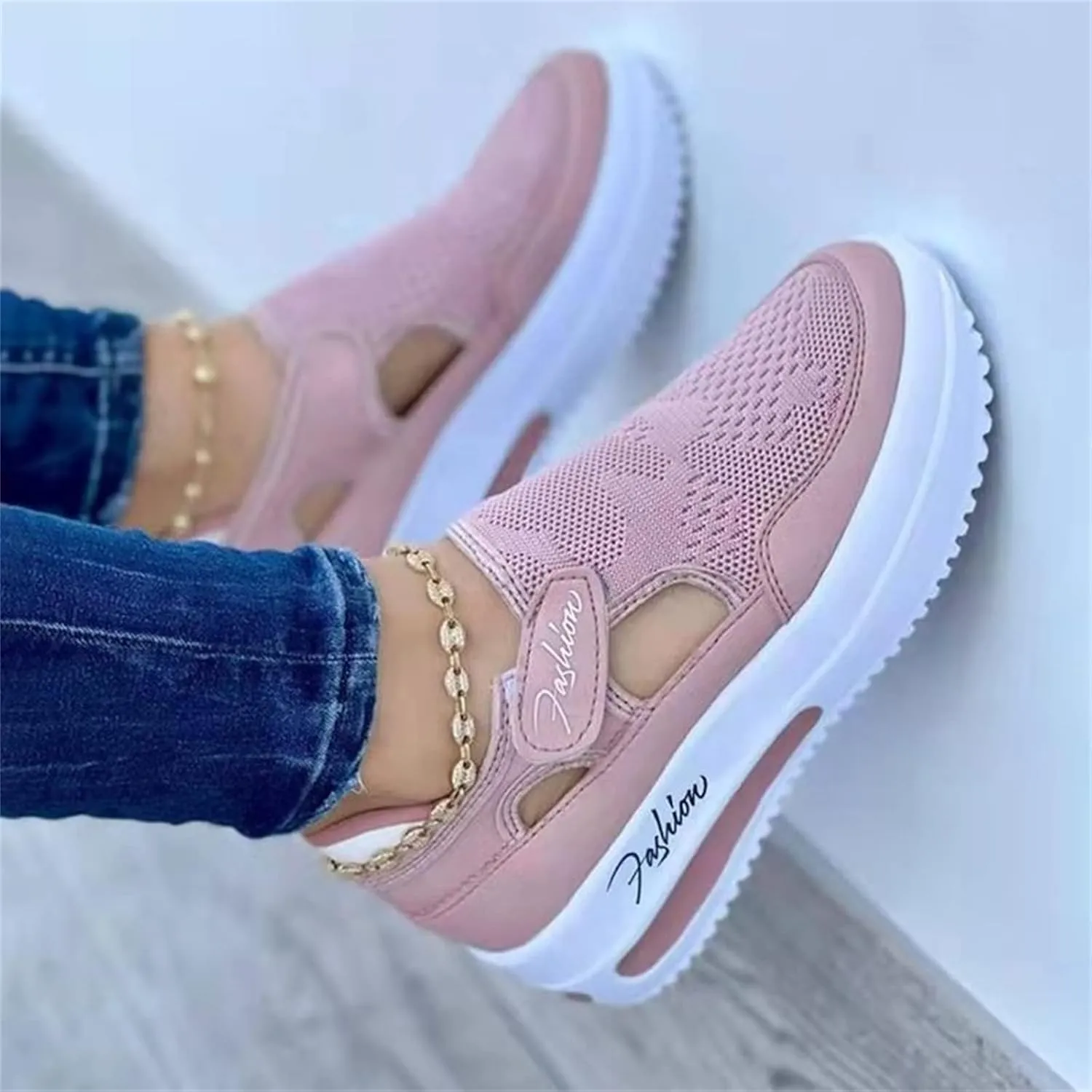 Ladmiple Sneakers For Women Slip On Wide Width Low Top Casual Canvas Walking Shoes Dressy Summer Fashion Flats Loafers
