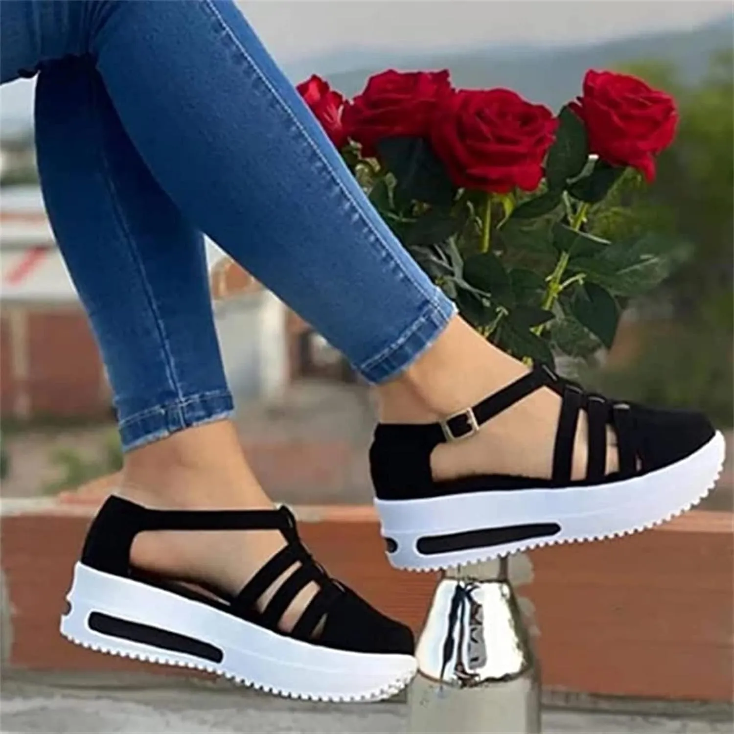 Ladmiple Womens Shoes Dressy Casual Loafers Low Top Slip On Canvas Shoes Fashion Comfortable Non Slip Walking Sneakers