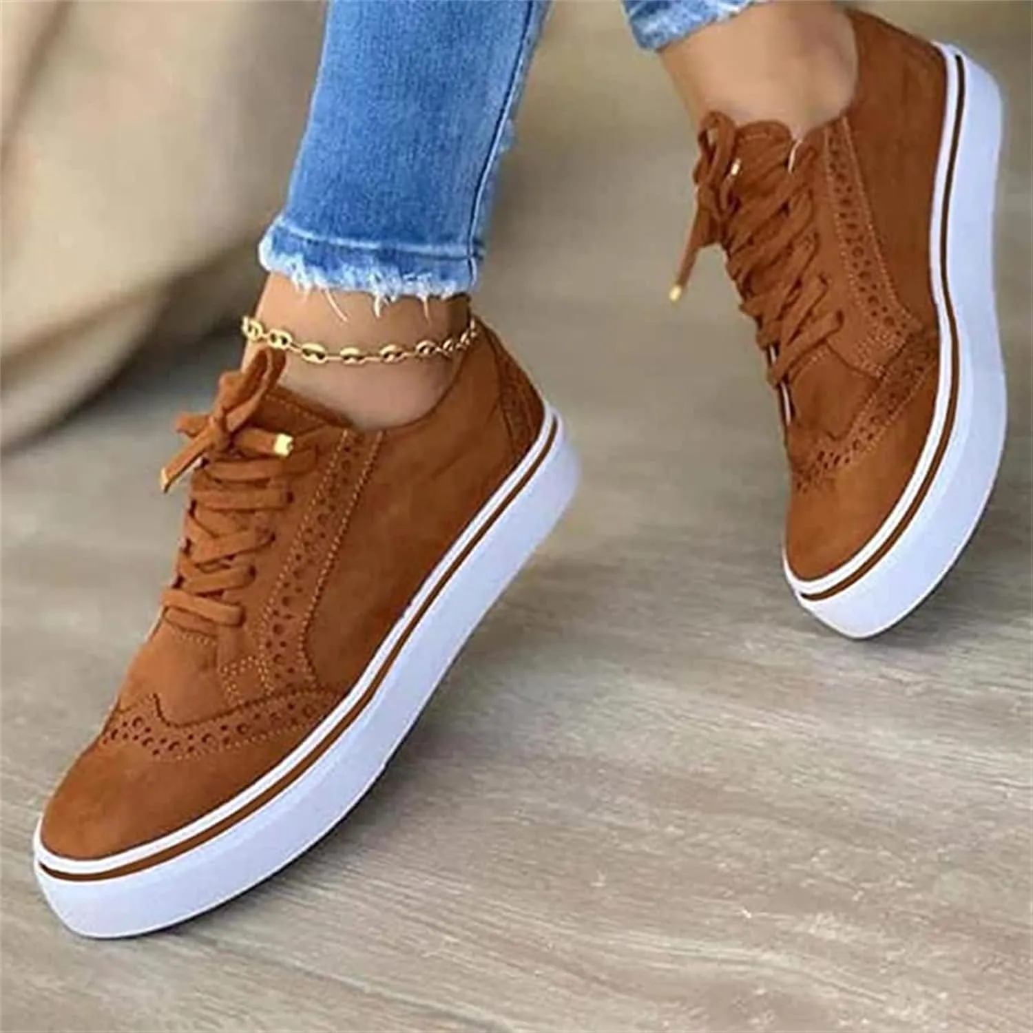 Lausiuoe Shoes For Women Dressy Flats Canvas Loafers Comfortable Casual Fashion Walking Classic Lightweight Slip On Sneakers