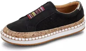 Lausiuoe Shoes For Women Sneakers Cute Low Cut Canvas Walking Shoes Casual Fashion Soft Comfort Slip On Flat Loafers