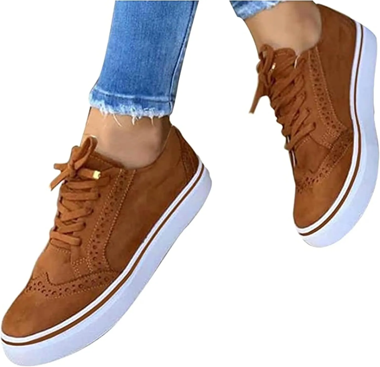 Lausiuoe Shoes For Women Sneakers Trendy Classic Casual Low Top Canvas Walking Shoes Fashion Slip On Comfort Flat Loafer