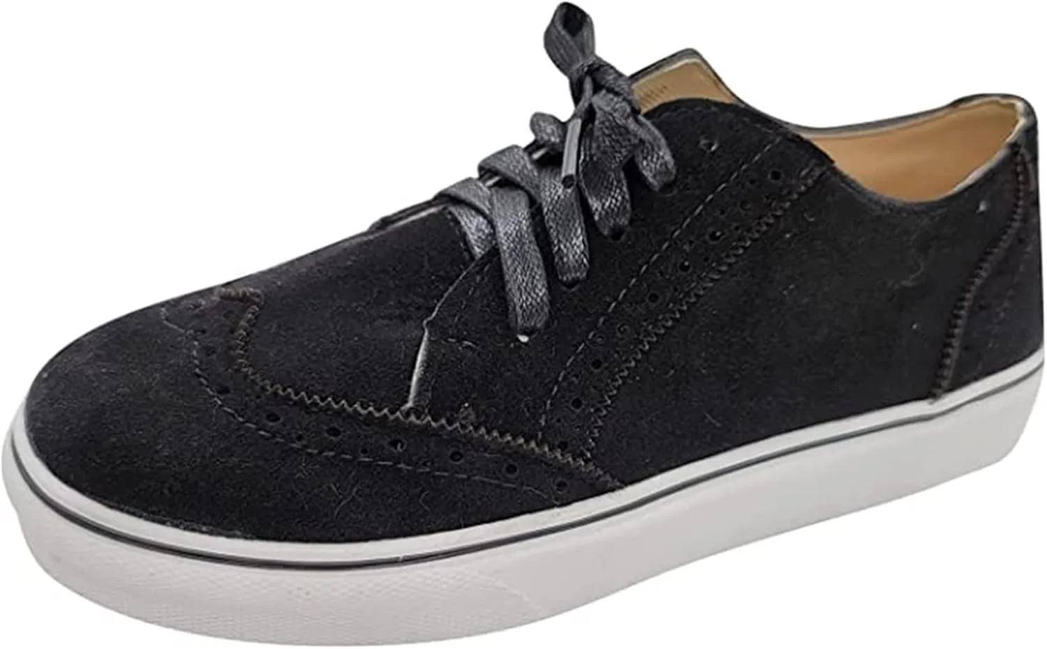 Lausiuoe Shoes For Women Sneakers Trendy Slip on Low Top Canvas Walking Shoes Non Slip Fashion Casual Flat Loafers