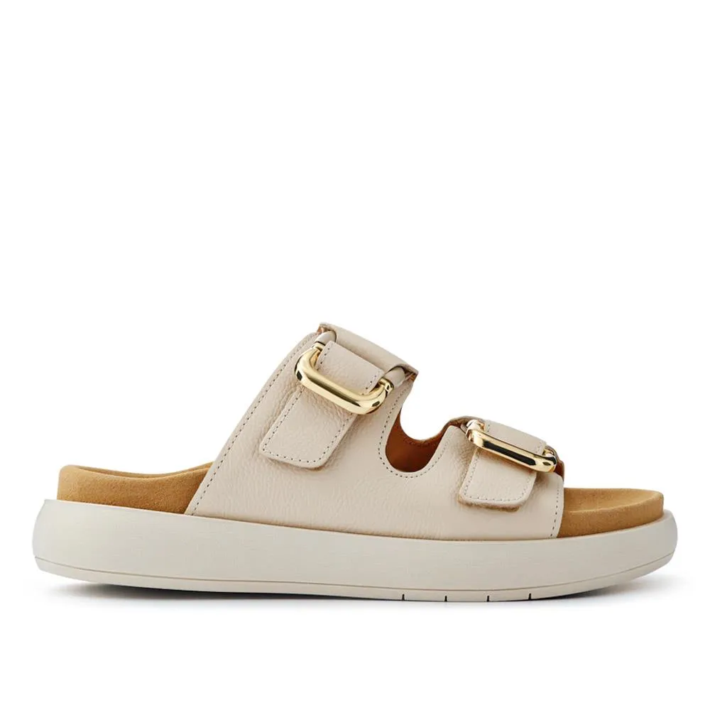 Leather Dual-Strap Mules - GAB41508 / 326 989