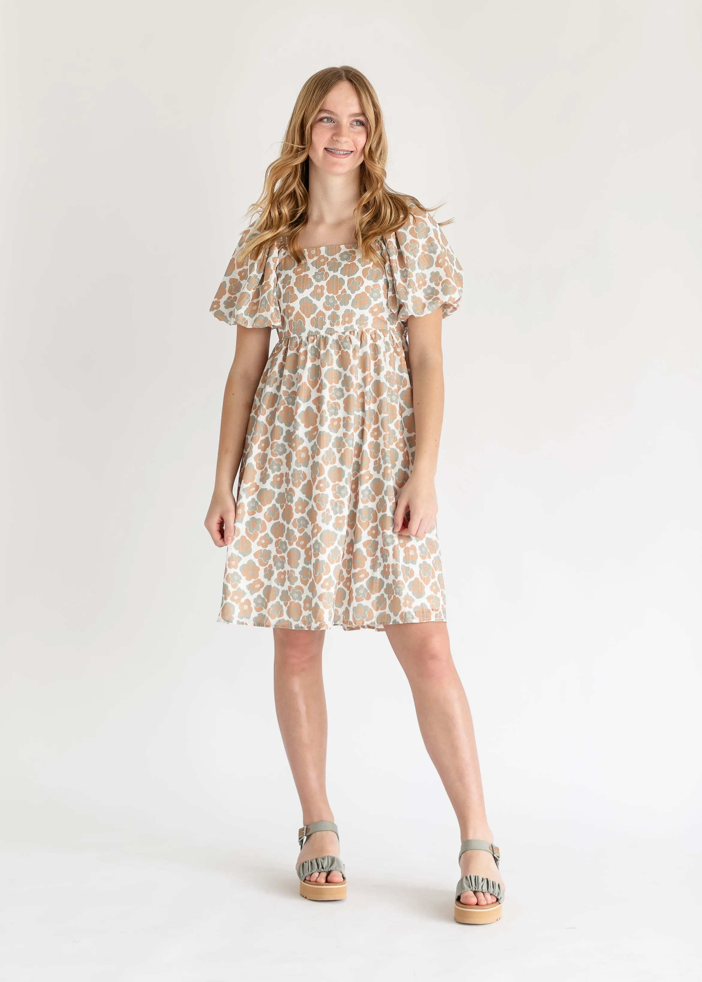Lilypad Floral Print Midi Dress - FINAL SALE