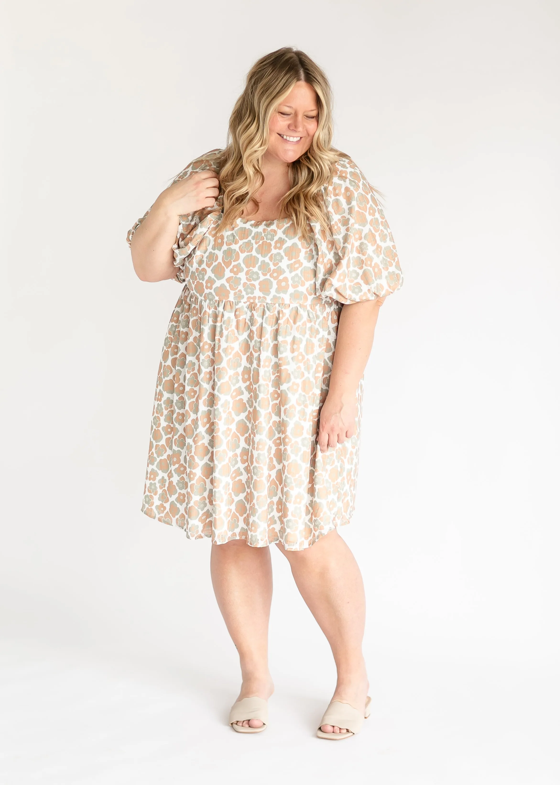 Lilypad Floral Print Midi Dress - FINAL SALE