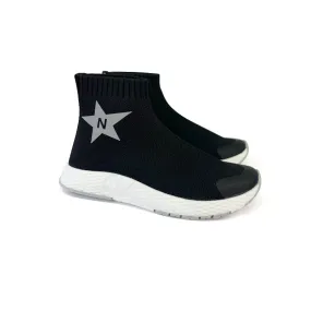 Naturino Nuvian Black Sock Sneaker