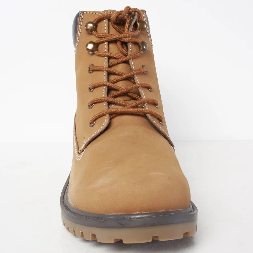 Norfolk Men's Lace Up Work Boots - Tan