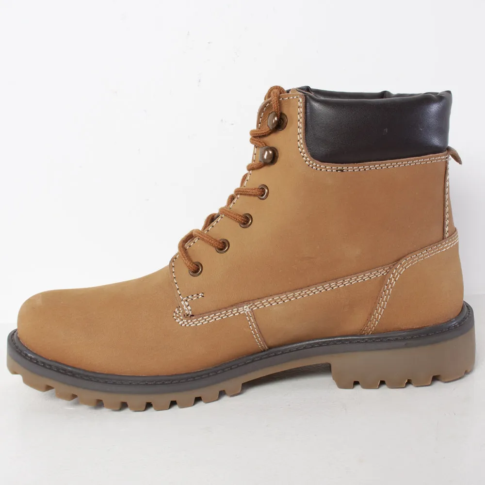 Norfolk Men's Lace Up Work Boots - Tan