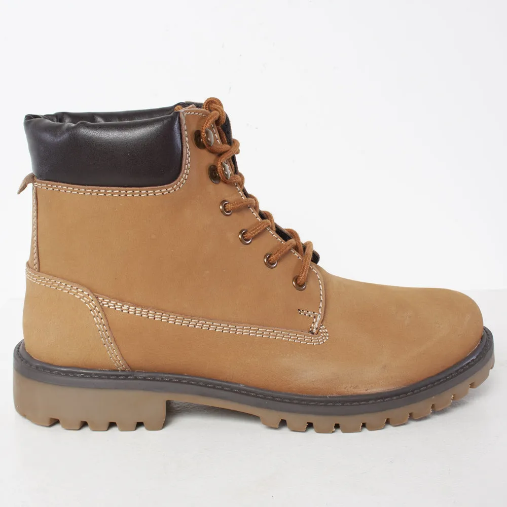 Norfolk Men's Lace Up Work Boots - Tan