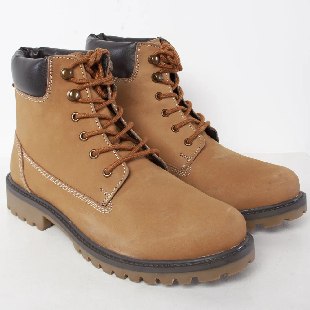 Norfolk Men's Lace Up Work Boots - Tan