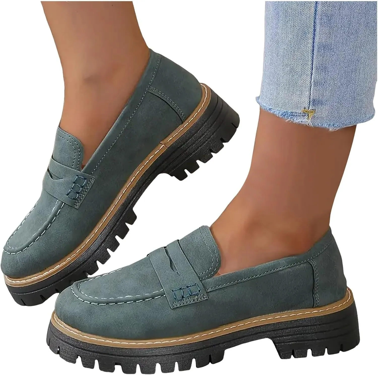 Orthoture-Orthopedic Platform Loafers Increase Orthopedic Loafers for Women Platform Loafers for Women Comfort Fashion