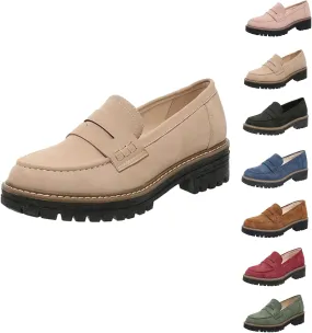 Orthoture Orthopedic Platform Loafers,Womens Loafers Comfortable, Platform Loafers for Women, Slip On Comfort Casual Fashion